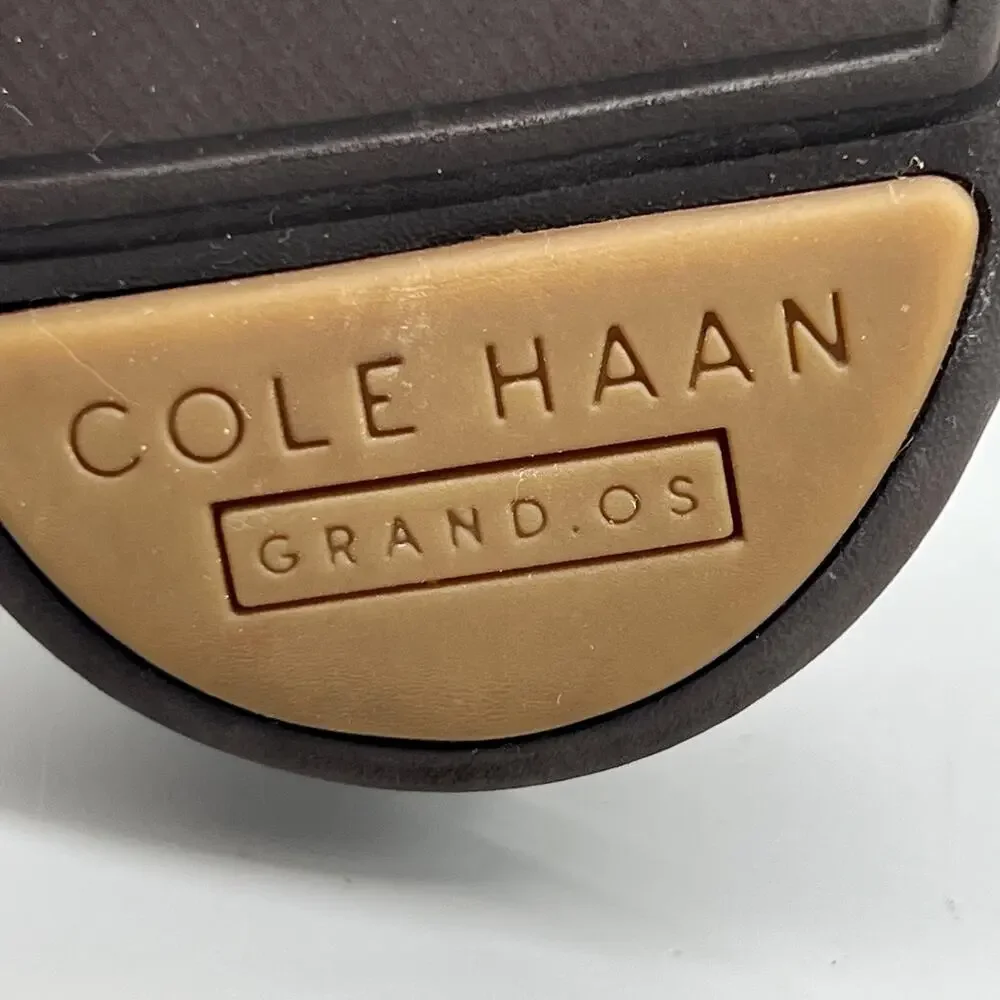 Cole Haan Shoes Mens 7.5 Beige Suede Grand OS Derby Oxford Lace Up Dress Comfort